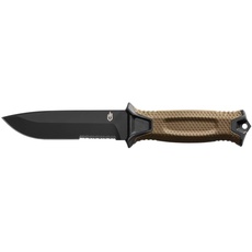 Bild von Messer mit Teilwellenschliff und Holster, Klingenlänge: 12,2 cm, Strongarm Fixed Blade Survival Knife, Coyote,