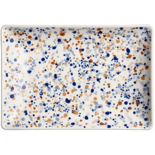 Iittala A5 Teller in der Farbe: blau-braun, aus Porzellan hergestellt, gefrierfest, mikrowellengeeignet, spülmaschinenfest/-geeignet, Maße: 15x21 cm, 1065512, Mittel