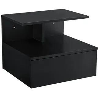 [en.casa] Amberg Hängeregal 40 x 35 x 31 cm Schwarz