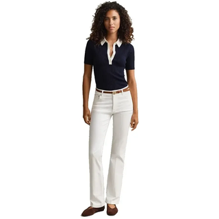 Gant 4100310 Flare Fit Jeans - Eggshell - 26