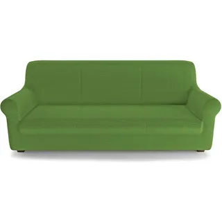 PETTI Artigiani Italiani – Sofabezug, Sofaüberwurf, Stretch Elastische Sofahusse, Sofaüberwurf Grün, Sofabezug 1 Sitzer, Linearer Stoff, 100% Made In Italy
