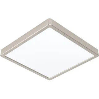 EGLO LED-Aufbauleuchte Zigbee Fueva-Z Eckig Weiß Nickel 19,5 W
