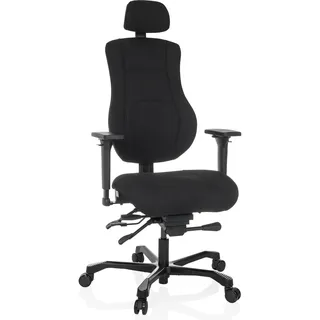 HJH Office 24 Hours Basic Stoff Schwarz