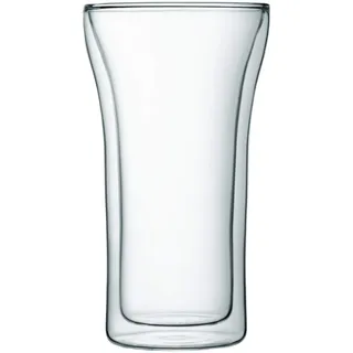 Bodum ASSAM 2-teiliges Kaffeeglas-Set (Doppelwandig, Mundgeblasen, Spülmaschinengeeignet, 0,4 liters) transparent