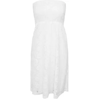 Urban Classics Damen Cocktail Kleid Ladies Laces Dress, Knielang, Gr. 38 (Herstellergröße: M), Weiß (White 220)
