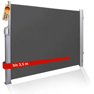 Noor Aluminium Seitenmarkise 180 x 350 cm Anthrazit