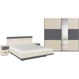 Rauch »Komplettschlafzimmer Schlafzimmer Schlafzimmermöbel SAJO« Set, Set: Kleiderschrank mit/ohne Spiegel, Bett in 2 Breiten, 2 Nachttische, 4 Stk. tlg. optional mit Spiegel, am Kleiderschrank MADE IN GERMANY,