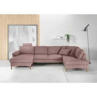 Candy Wohnlandschaft Polyester 2-Sitzer Rosa
