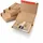 ColomPac CP020 12 Flexible Wickelverpackung aus Wellpappe 325 x 250 x 80 mm braun