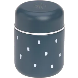 Lässig Baby Kinder Thermo Warmhaltebox Brei Snacks auslaufsicher Edelstahl 350 ml/Food Jar Happy Prints midnight blue