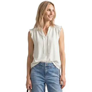 Street One Damen Top mit Strukturmix und Crochet-Details