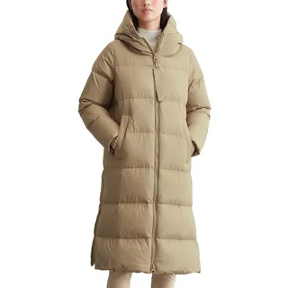 Marc O'Polo Damen Daunenmantel mit Stehkragen wasserabweisend, Beige (Soft Mocca), 46