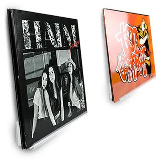 Schallplatten-Display – Fotoregal – Wandregal – Fotorahmenregal – transparentes Acryl