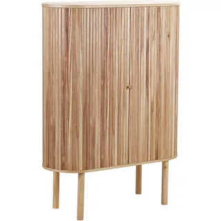 Beliani Sideboard Paulowniaholz Hellbraun 2 Türen MANARA