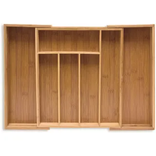 Relaxdays Besteckkasten Holz 39 x 5,5 x 35,5 cm
