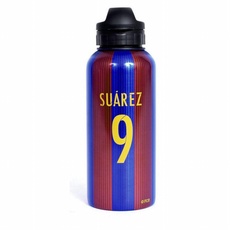 Alusport Bottles FCB Suárez Trinkflasche aus Aluminium, Herren, Blau, 0.4 l