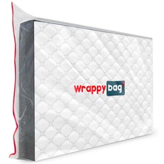 WRAPPYBAG – Schutzhülle aus Kunststoff für Matratzen – 5 Größen erhältlich – wasserdichte und reißfeste Aufbewahrungstasche – Für Umzug, Lagerung & Transport (140 x 200 cm)