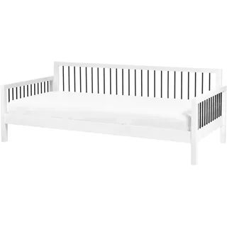Beliani Tagesbett 90 x 200 cm weiß
