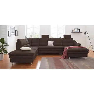 sit&more Wohnlandschaft mit Federkern und Kopfstützen, mit Bettfunktion und Relaxfunktion