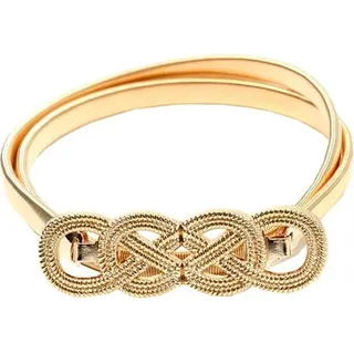 Damen Metallgürtel Spring Armour, Gold, Schnallengröße 8 cm x 2,5 cm, Länge nach Dehnung 120 cm - Gold