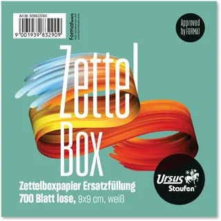 Staufen Style Notizzettel - 700 Blatt lose, 80 g/m2 weiß, Zettelbox Nachfüllpack