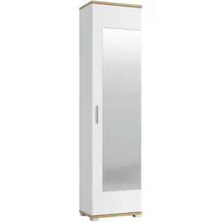 living charm Hola Garderobenschrank 50 x 33,5 x 198,5 cm weiß