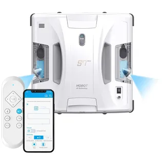 Sichler Exclusive Fensterputzroboter: HOBOT S7 Pro Profi-Fensterputz-Roboter, Dual-Sprüher und -Wischer, App (Fenster Robot, Fensterputzroboter für Bürogebäude, Spray)