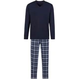 s.Oliver Pyjama 1 Stück, 2 tlg. mit Karo-Hose, blau