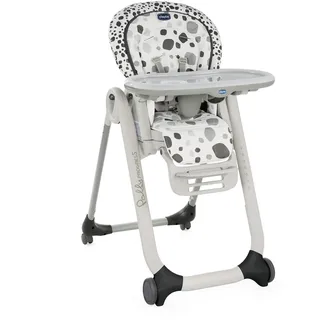 Chicco Polly Progres5 Verstellbarer Hochstuhl ab Geburt bis 3 Jahre (15 kg), Hochstuhl Baby mit Liegefunktion und Sitzerhöhung, mit 4 Rädern und Kompakter Schließung