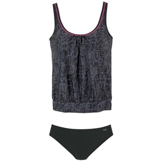 VENICE BEACH Oversize-Tankini Damen schwarz-grau Gr.36