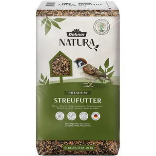 Dehner Natura Premium Wildvogelfutter, Streufutter, Ganzjahresfutter proteinreich / energiereich, hochwertiges Vogelfutter für Wildvögel, 20 kg