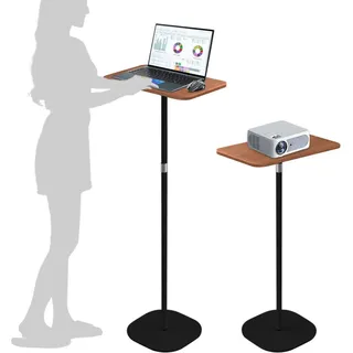 Stehpult Höhenverstellbar 46-120 cm Schwarz Adjustable Laptoptisch - Schwarz