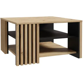Forte Cardigan Schwarz Eiche 80 x 45 x 80 cm