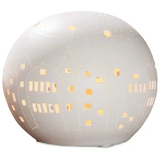 Gilde Lampen Tischlampe Kugel Weiß 2 St.