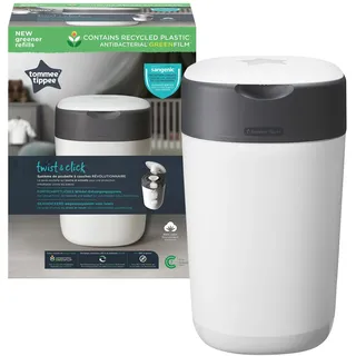 TOMMEE TIPPEE Twist & Click Advanced Windeleimer weiß inkl. Nachfüllkassette