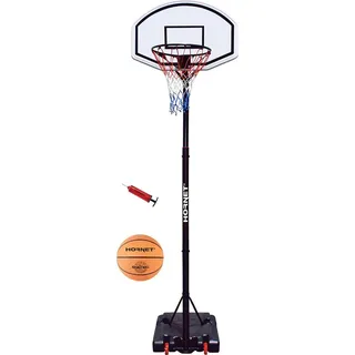 Hornet by Hudora Basketballständer 260 mit Ball und Pumpe),