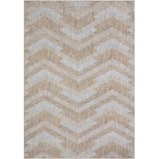 Outdoorteppich , Braun, Grau , Textil , geometrisch , rechteckig , 80x150 cm , für Fußbodenheizung geeignet, schmutzabweisend, für Hausstauballergiker geeignet, pflegeleicht , Teppiche und Böden, Teppiche, Outdoorteppiche