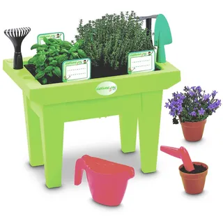 Kinder-Hochbeet mit Gartenwerkzeug Frühbeet Pflanzkasten Kräuterbeet Gemüsebeet