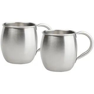 Novel MOSCOW-MULE-BECHER Edelstahlfarben - 9.5 cm