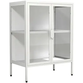 VCM Vitrine Floka S 60 x 35 x 80 cm Weiß