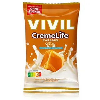 vivil® Vivil Creme Life Caramel Lutschbonbons zuckerfrei 90g