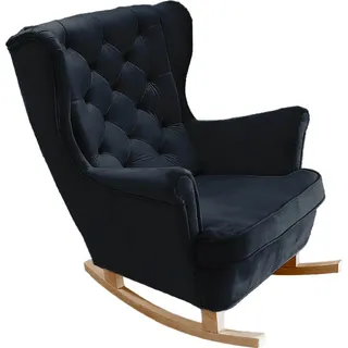 DomoHome Relaxsessel Armlehnensessel Armlehnen Fernsehsessel Loungesessel Polstersessel Couchsessel Armsessel Chair Wohnzimmersessel Ohrensessel | 102x81x95cm | Black_29863 - Schwarz