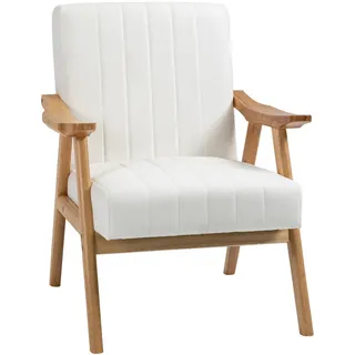 Homcom Relaxsessel Polyester 74 x 82 x 68 cm Weiß