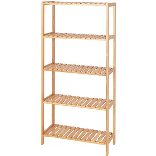 tavora Bambusregal Regalwand 60 x 26 x 130 cm Natur