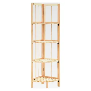 Eckregal aus Zedernholz für Küche, Bücher und Wand