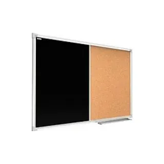 ALLboards Pinnwand und Kreidetafel 120,0 x 90,0 cm Textil schwarz