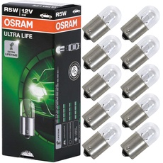 Osram ULTRA LIFE Standlichtlampe R5W, 5007ULT, 12V, 10er Faltschachtel, Silber