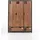 Kinderkleiderschrank Alex 148 x 55 cm Kiefer teilmassiv braun beige