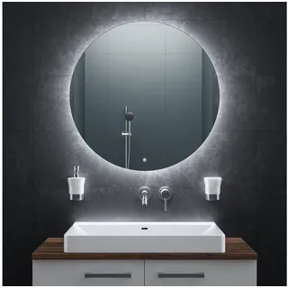 bringer-germany Bringer® Badspiegel mit Beleuchtung Rund - BRRS201 - 80 cm