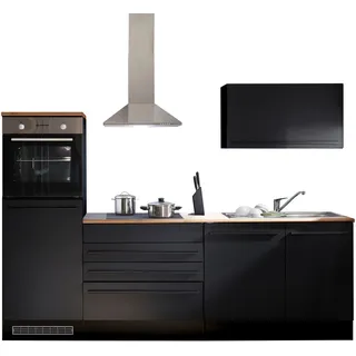 BASIC by Balculina Küchenzeile Jazz 260 cm Schwarz